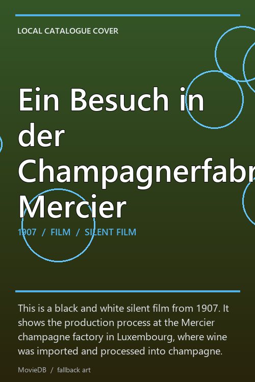 Ein Besuch in der Champagnerfabrik Mercier poster