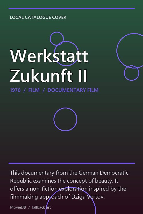 Werkstatt Zukunft II poster