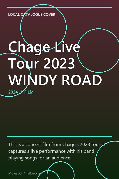 Chage Live Tour 2023 WINDY ROAD poster