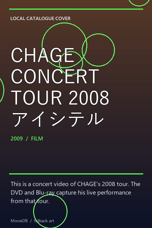 CHAGE CONCERT TOUR 2008 アイシテル poster