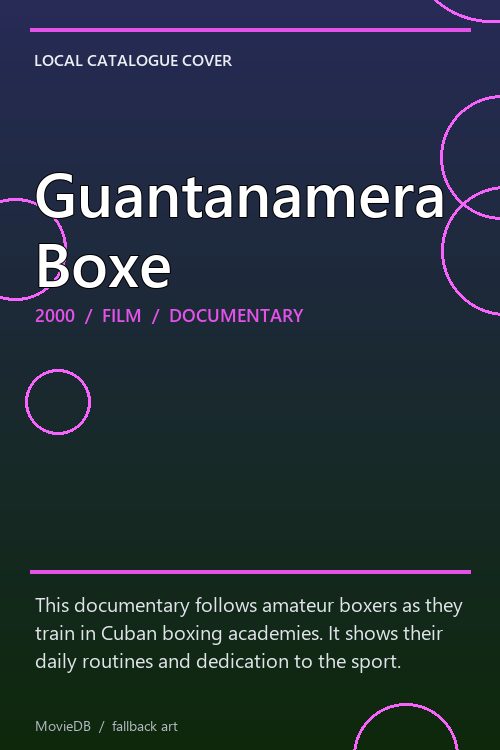Guantanamera Boxe poster