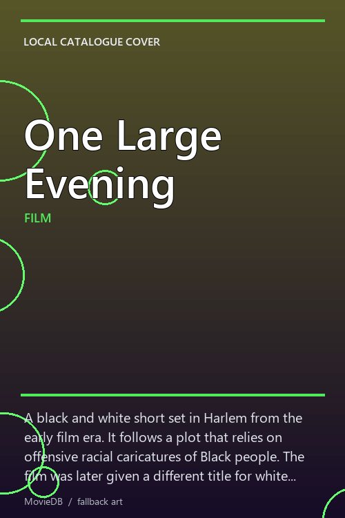 One Large Evening poster