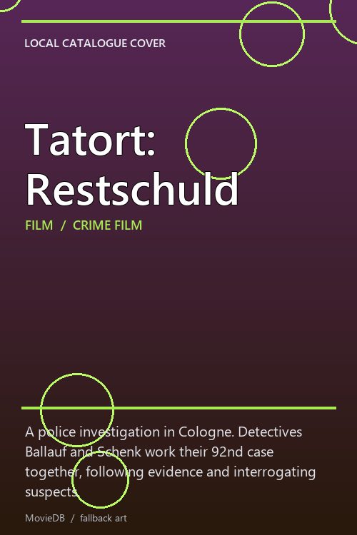 Tatort: Restschuld poster