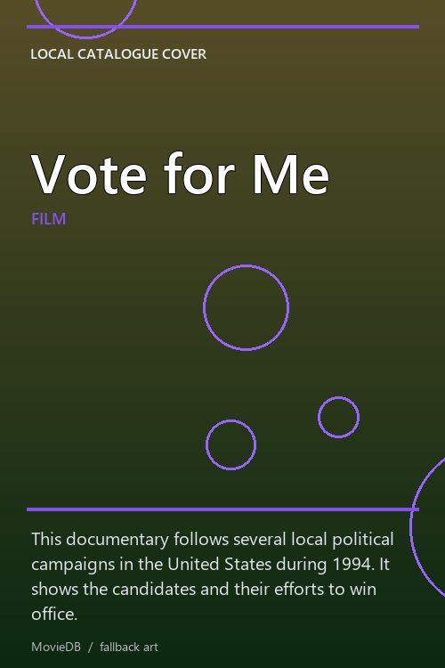 Vote for Me poster