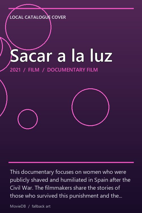 Sacar a la luz poster