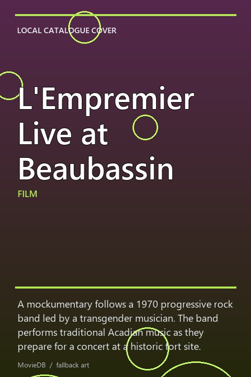 L'Empremier Live at Beaubassin poster