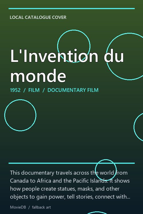L'Invention du monde poster