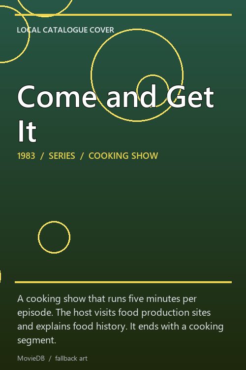 Come and Get It poster