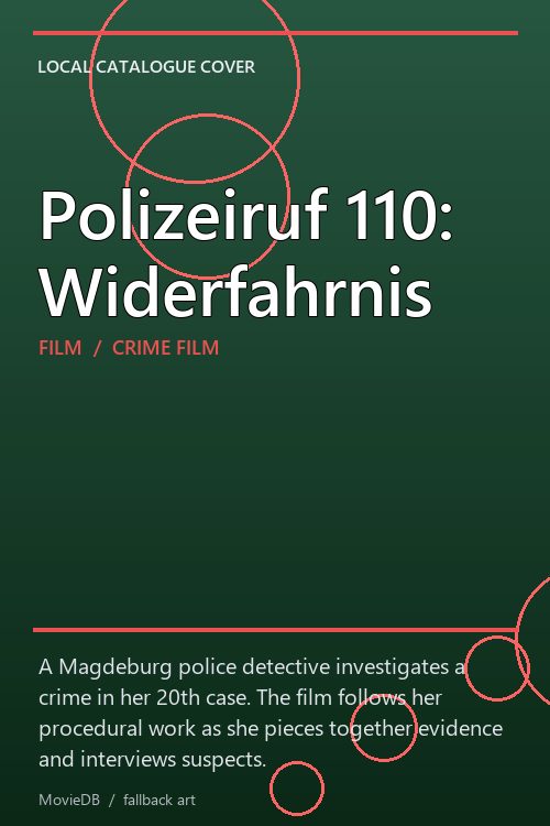 Polizeiruf 110: Widerfahrnis poster