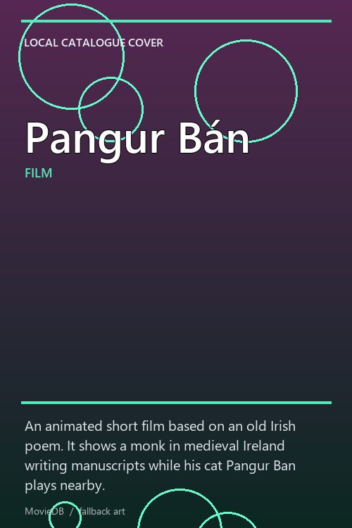 Pangur Bán poster