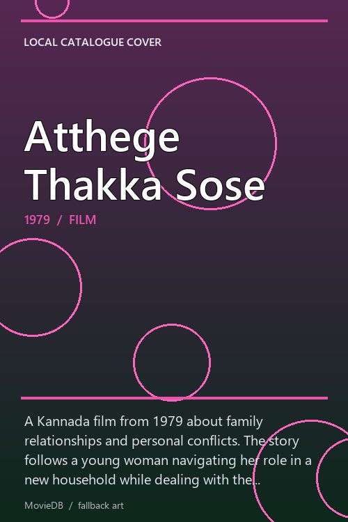 Atthege Thakka Sose poster