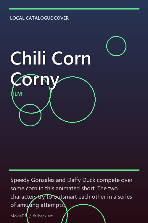 Chili Corn Corny poster