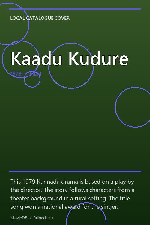 Kaadu Kudure poster