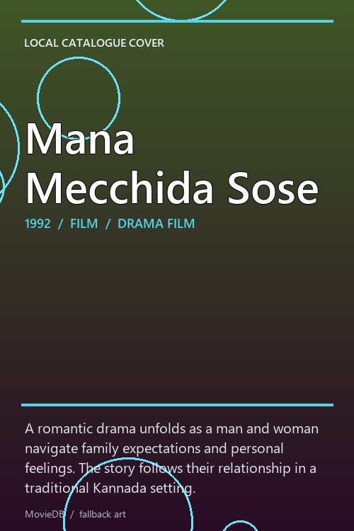 Mana Mecchida Sose poster