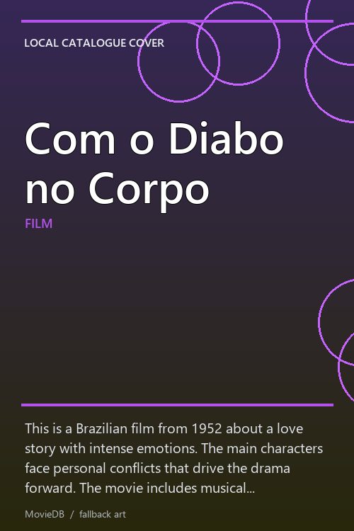 Com o Diabo no Corpo poster