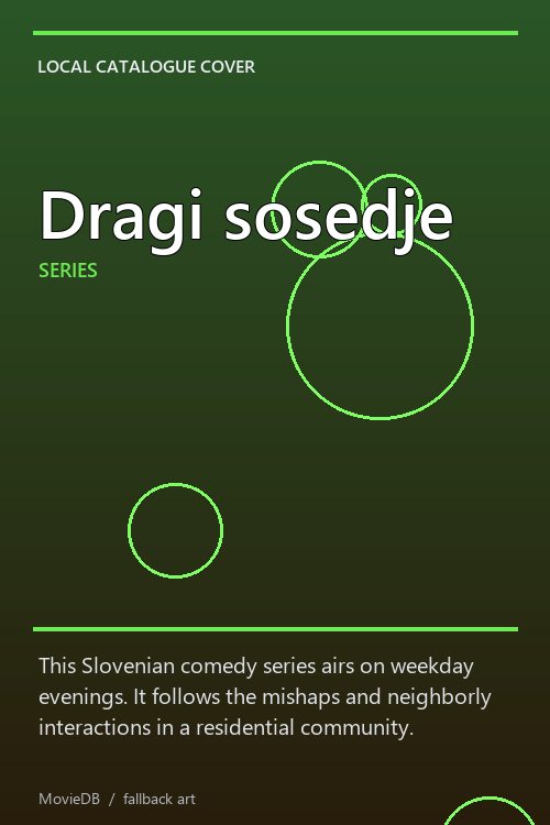 Dragi sosedje poster