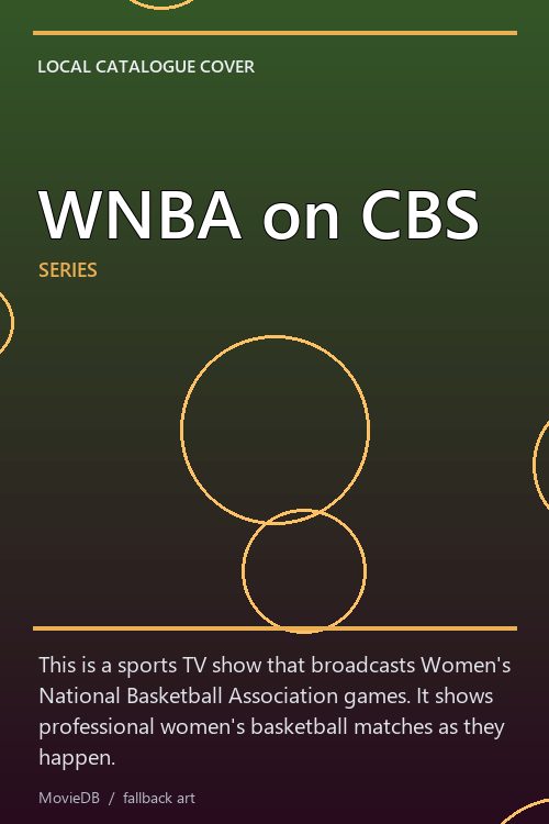 WNBA on CBS poster