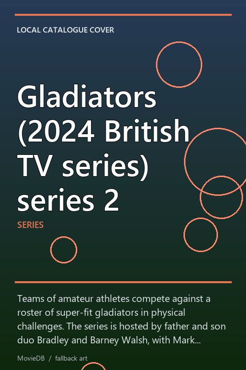 Gladiators (2024 British TV series) series 2 poster