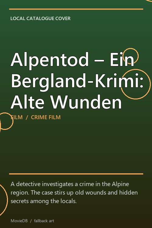 Alpentod – Ein Bergland-Krimi: Alte Wunden poster