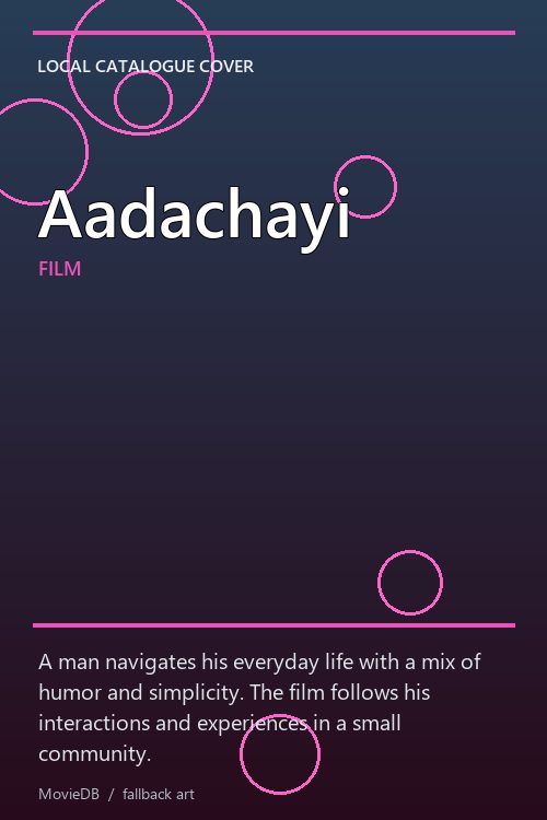Aadachayi poster