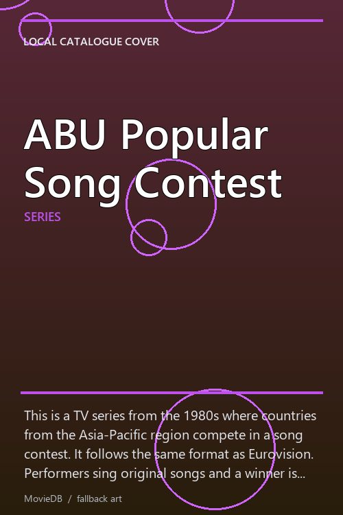 ABU Popular Song Contest poster