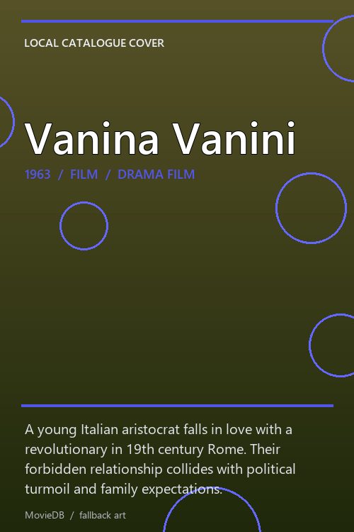 Vanina Vanini poster