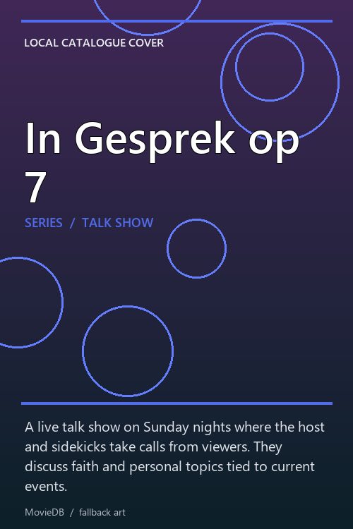 In Gesprek op 7 poster