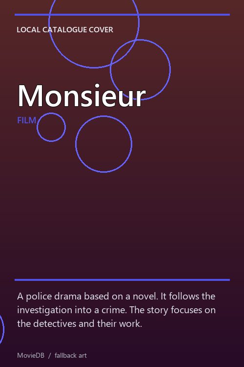 Monsieur poster