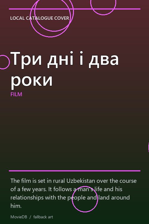 Три дні і два роки poster