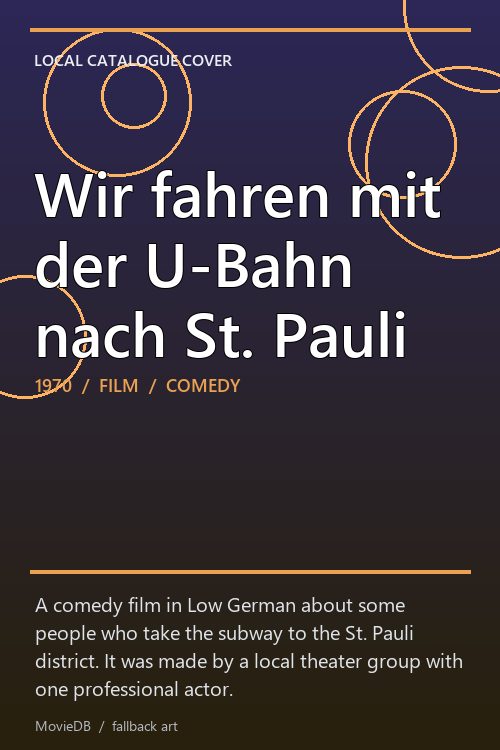 Wir fahren mit der U-Bahn nach St. Pauli poster
