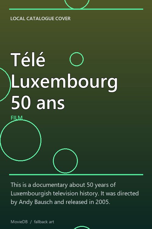 Télé Luxembourg 50 ans poster