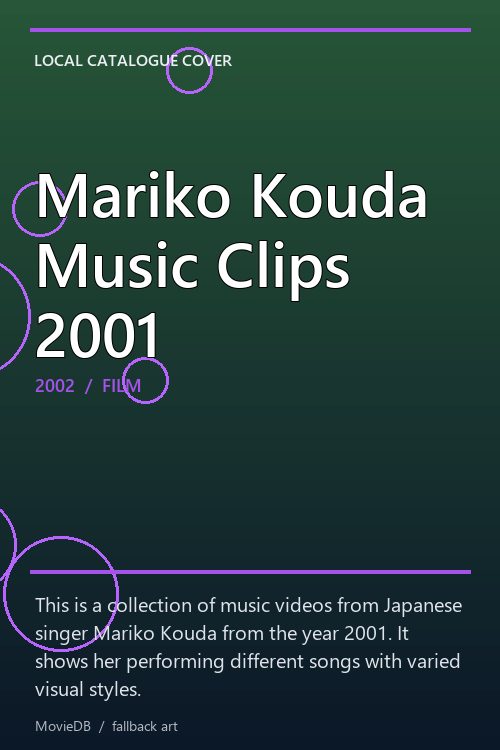 Mariko Kouda Music Clips 2001 poster