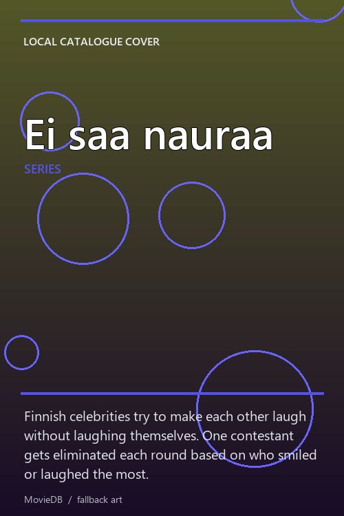Ei saa nauraa poster