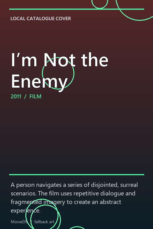 I’m Not the Enemy poster