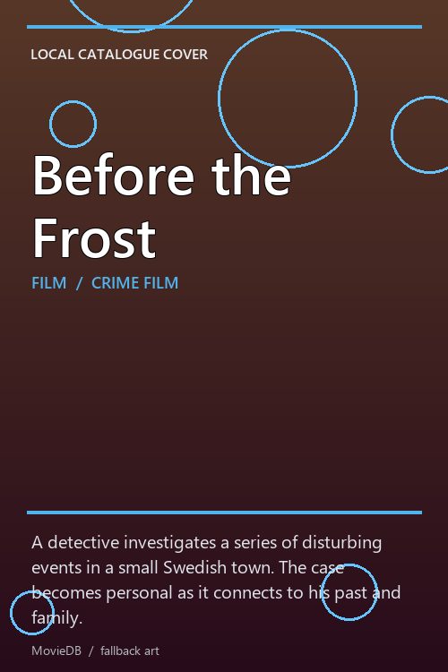 Before the Frost poster