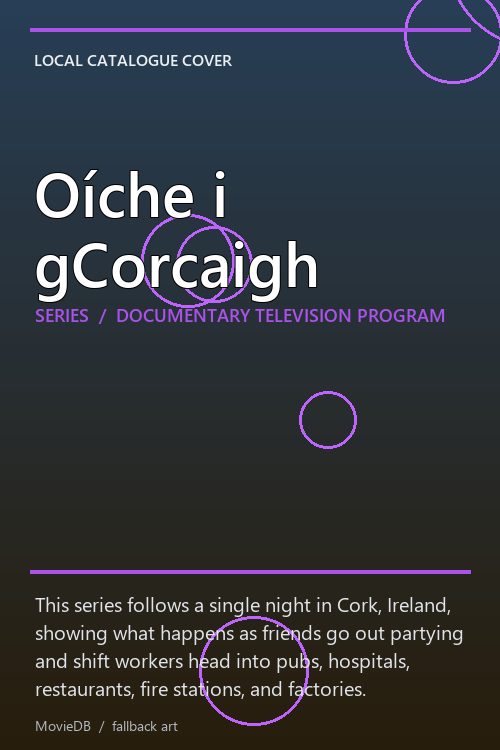 Oíche i gCorcaigh poster