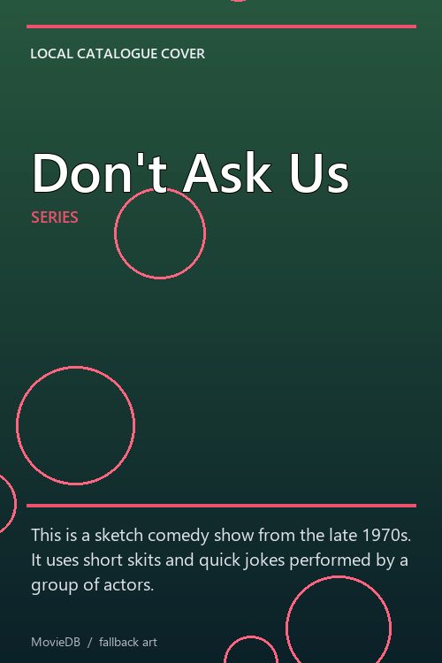 Don't Ask Us poster