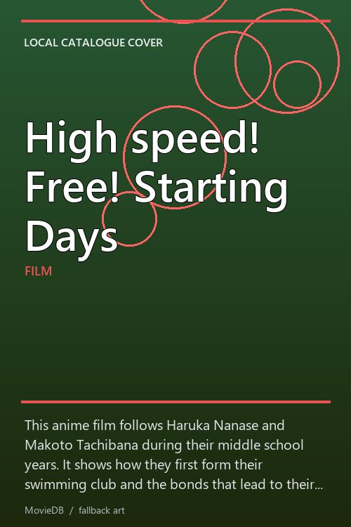 High speed! Free! Starting Days poster