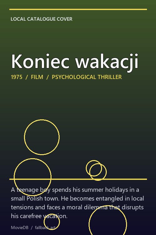 Koniec wakacji poster