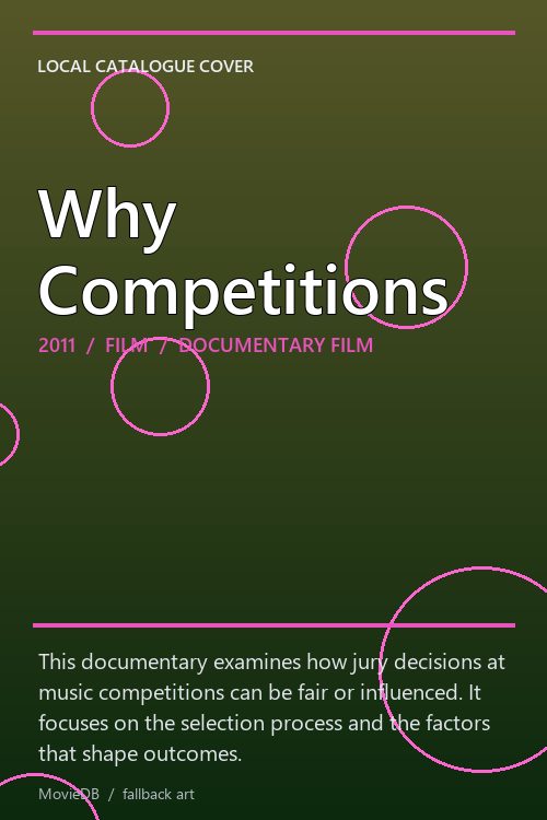 Why Competitions poster