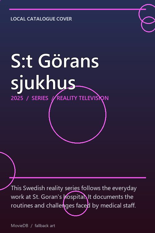 S:t Görans sjukhus poster