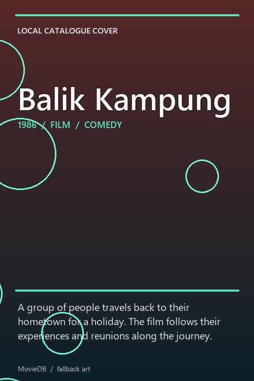 Balik Kampung poster