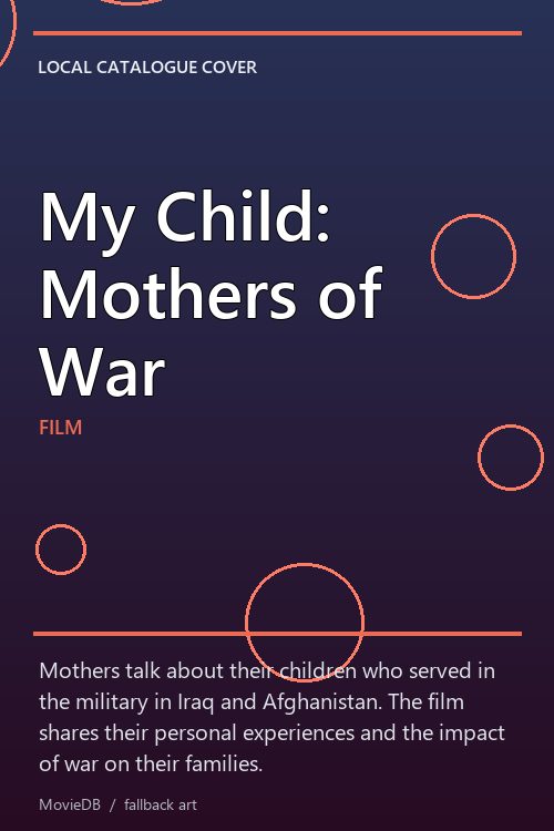 My Child: Mothers of War poster
