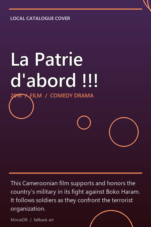 La Patrie d'abord !!! poster