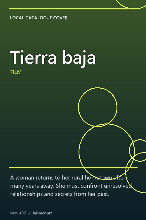 Tierra baja poster