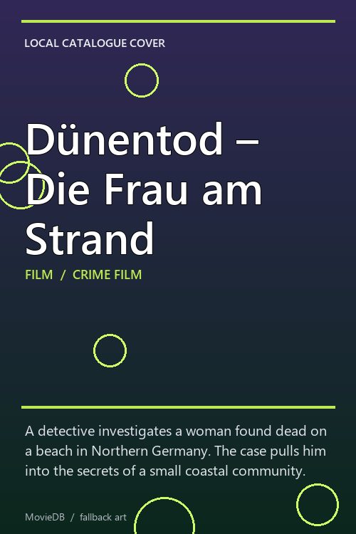 Dünentod – Die Frau am Strand poster