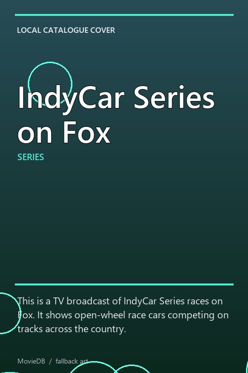 IndyCar Series on Fox poster