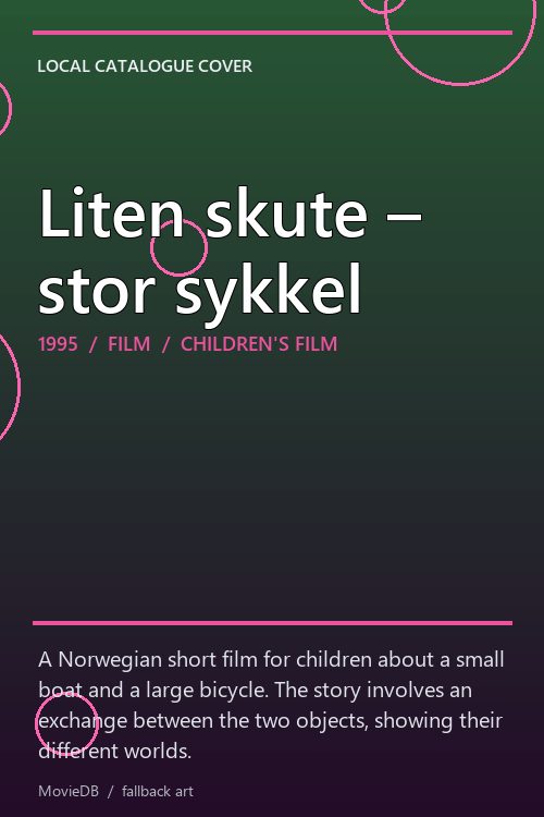 Liten skute – stor sykkel poster
