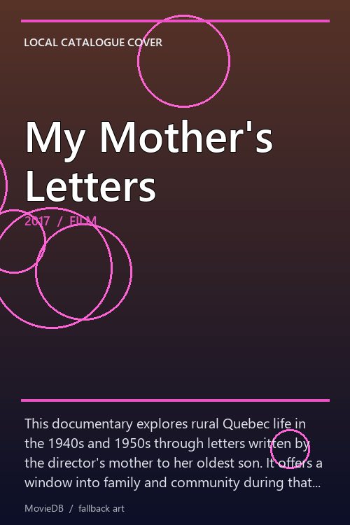 My Mother's Letters poster