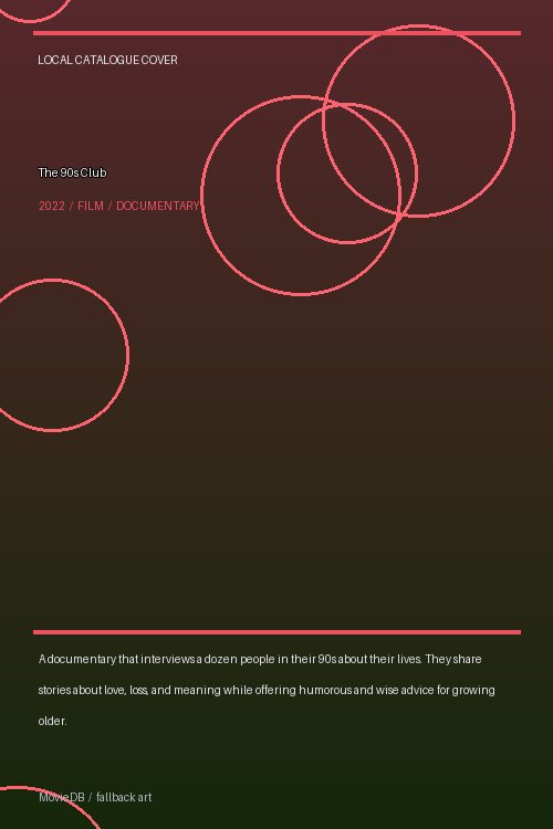 The 90s Club poster